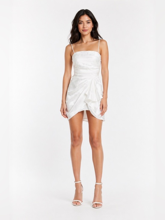 Ronny Kobo Collection Dresses & Skirts - 💜firm price💜Ronny kobo white draped lined Sandra mini dress